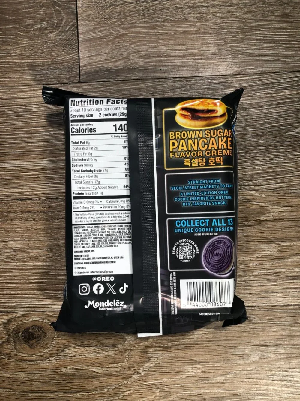 Oreo x BTS Brown Sugar Pancake Creme Sandwich Cookies Factory Sealed 10.68oz